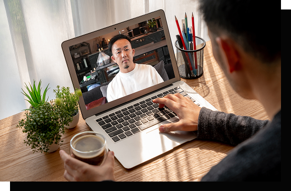 個別Zoom相談の様子